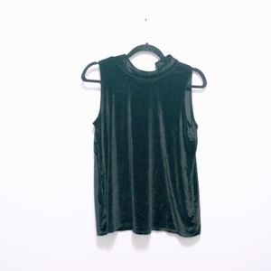 Loft velvet mock turtleneck top